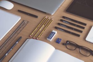 Planning notes spread across a desk