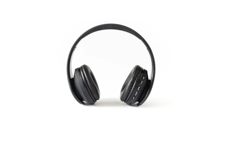 Over-ear headphones on a white background