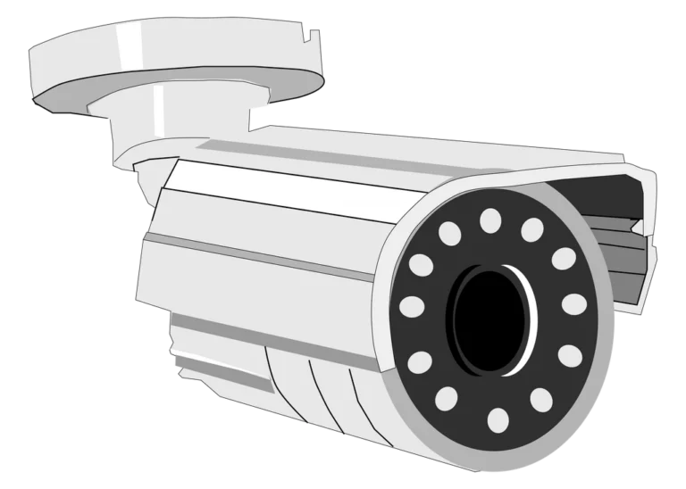 Home camera on a white background