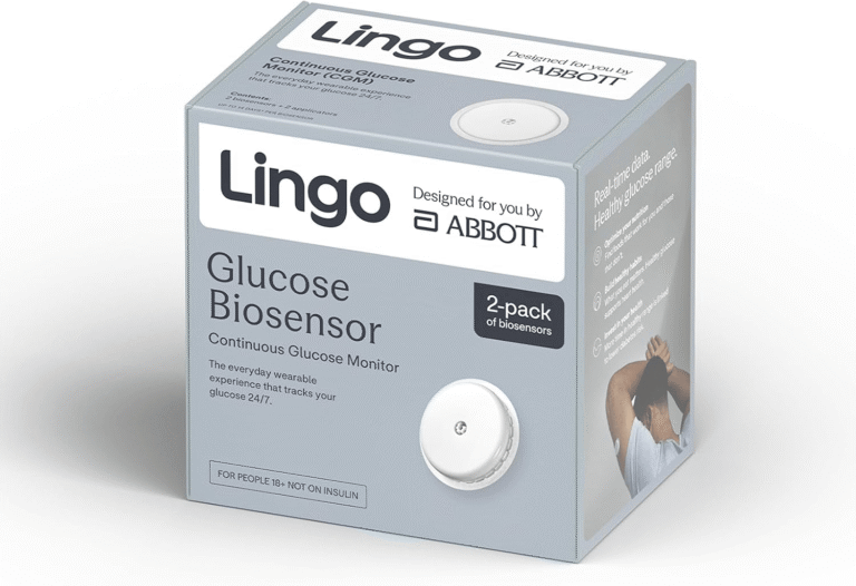 Lingo Continuous Glucose Monitor (CGM) 2-Pack. 24/7 Glucose Tracking