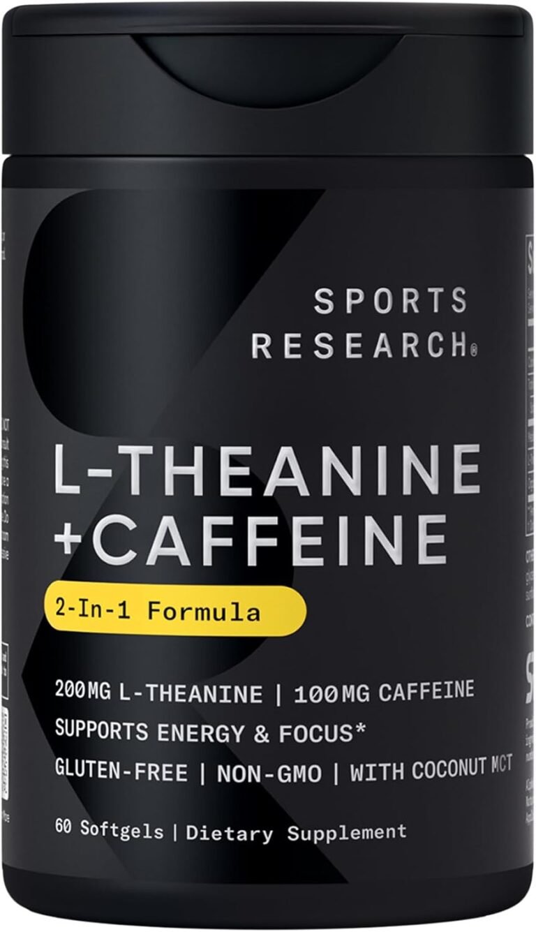 Sports Research® L-Theanine + Caffeine Nootropic Supplement